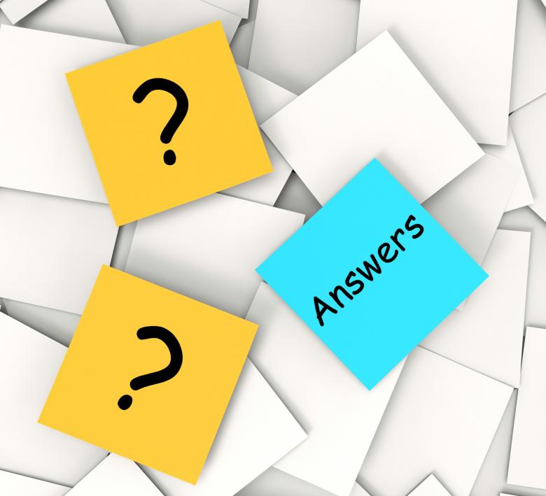 Free stock image of Questions Answers Post-It Notes Show Questioning And Explanations created by Stuart Miles