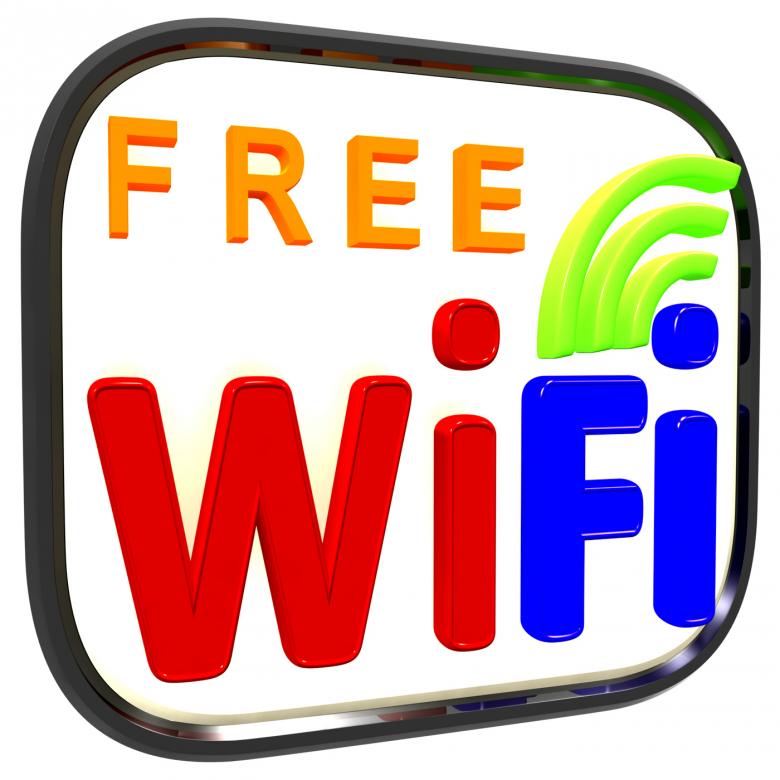 Free stock image of Boxed Free Wifi Internet Symbol Shows Connection created by Stuart Miles