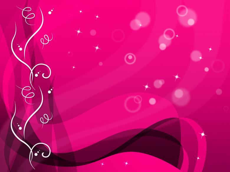 Free stock image of Pink Floral Background Shows Flower Pattern And Bubbles created by Stuart Miles