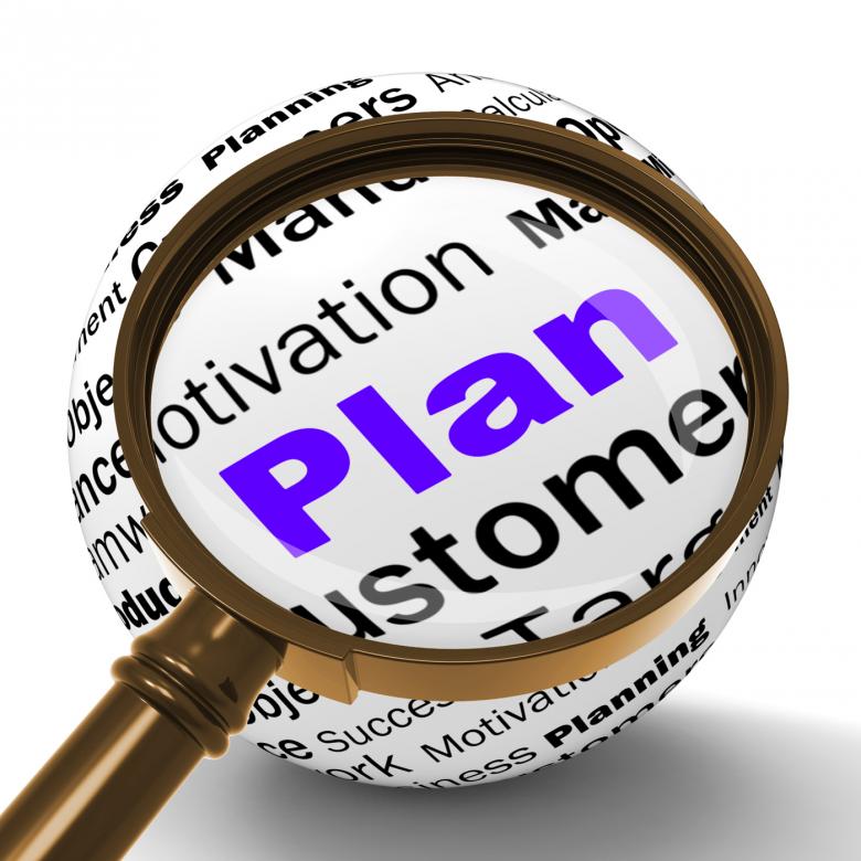 Free stock image of Plan Magnifier Definition Means Planning Or Objective Managing created by Stuart Miles