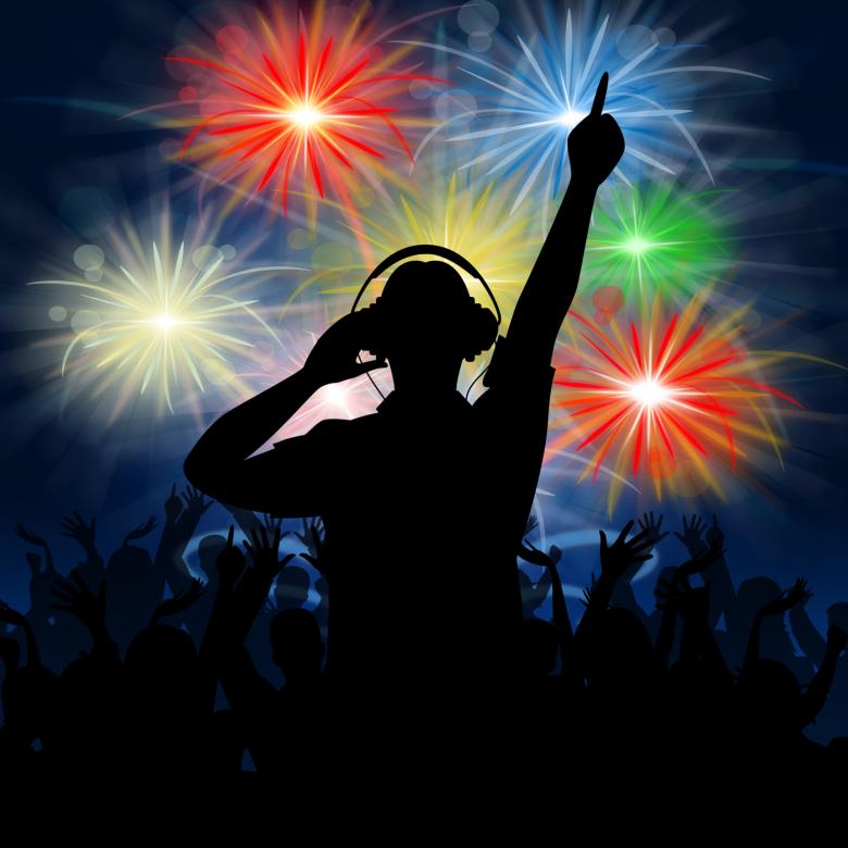 Free stock image of Disco Dj Represents Fireworks Display And Celebrating created by Stuart Miles