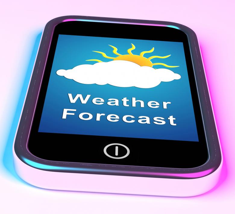 Free stock image of Mobile Phone Shows Cloudy Sun Weather Forecast created by Stuart Miles
