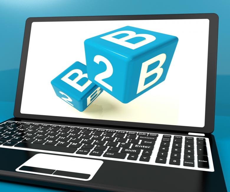 Free stock image of B2b Dice On Laptop Computer Shows Business And Commerce created by Stuart Miles