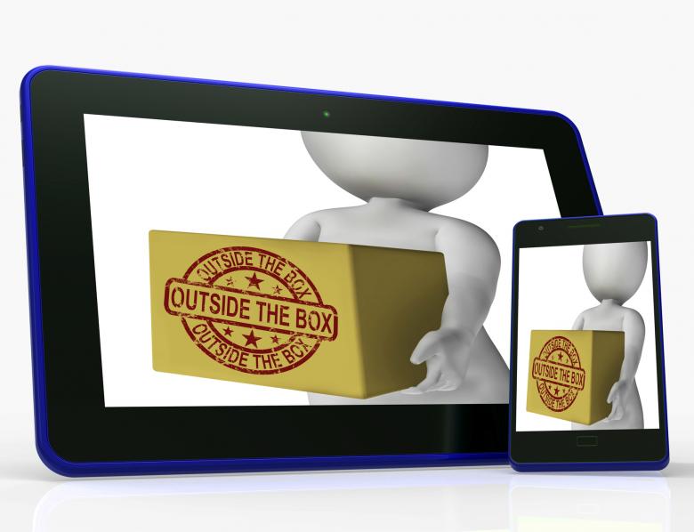 Free stock image of Outside The Box Character Shows Thinking Creatively And Original Ideas created by Stuart Miles