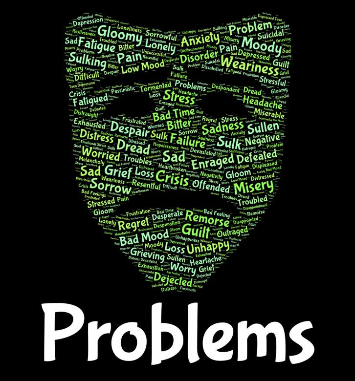 Free stock image of Problems Word Shows Stumbling Block And Dilemma created by Stuart Miles