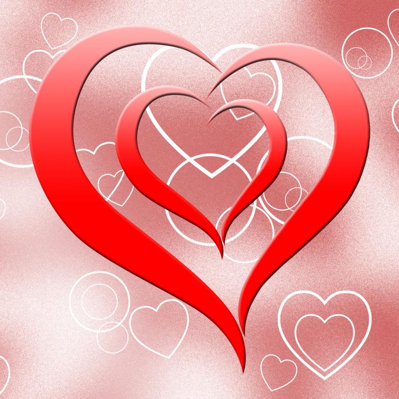Free stock image of Heart On Background Means Romanticism Passion And Love created by Stuart Miles