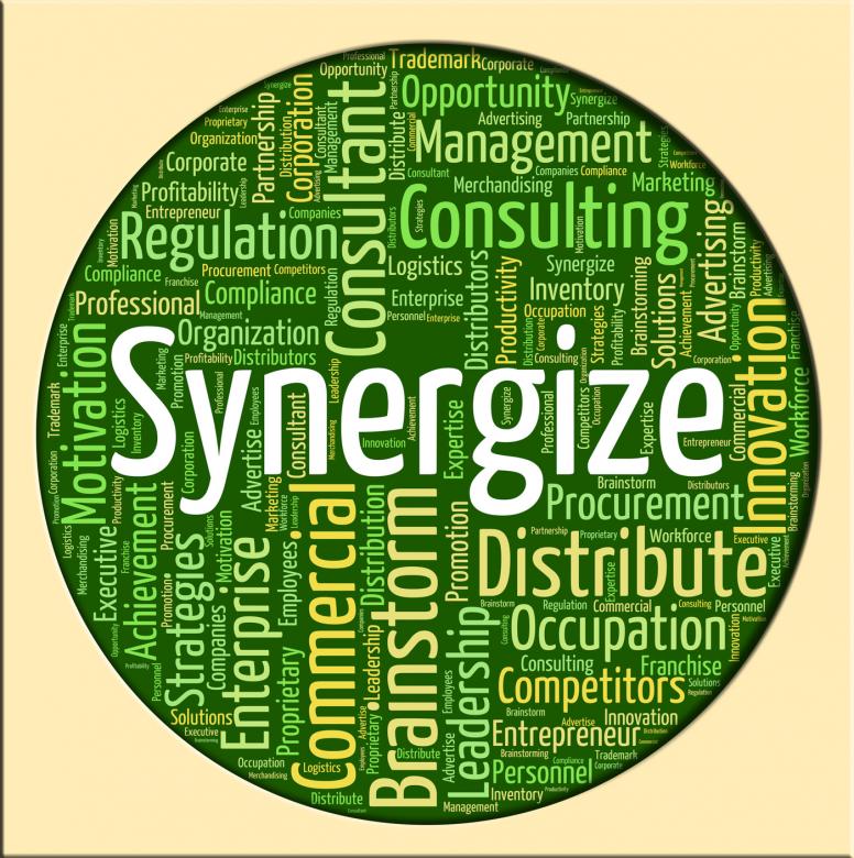 Free stock image of Synergize Word Shows Working Together And Collaborate created by Stuart Miles