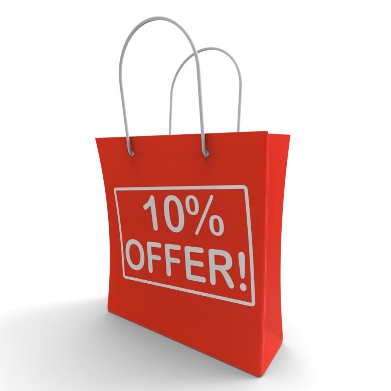 Free stock image of Ten Percent Off Shows Special Offer created by Stuart Miles