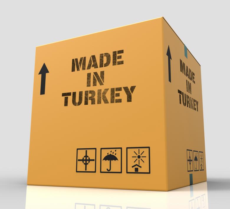 Free stock image of Made In Turkey Indicates Industry Freight And Shopping 3d Rendering created by Stuart Miles