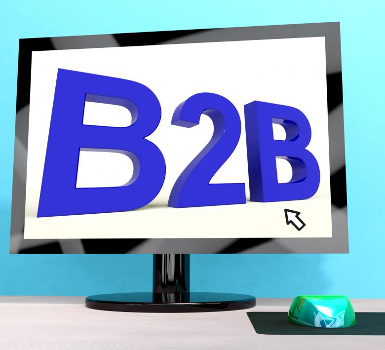 Free stock image of B2b Word On Computer Shows Business And Commerce created by Stuart Miles