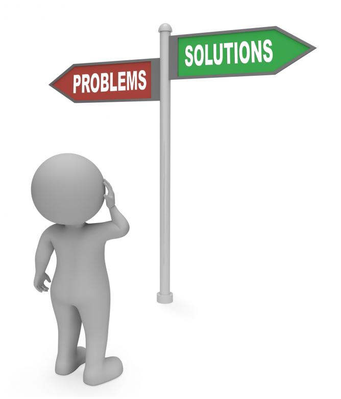 Free stock image of Problems Solutions Sign Means Difficult Situation And Complication 3d  created by Stuart Miles