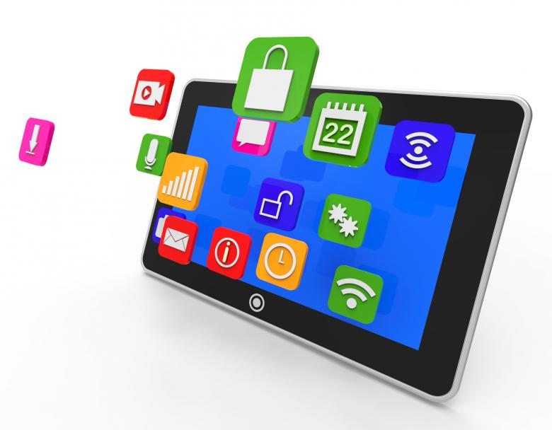 Free stock image of Social Media Tablet Shows Computer Apps And Portable created by Stuart Miles