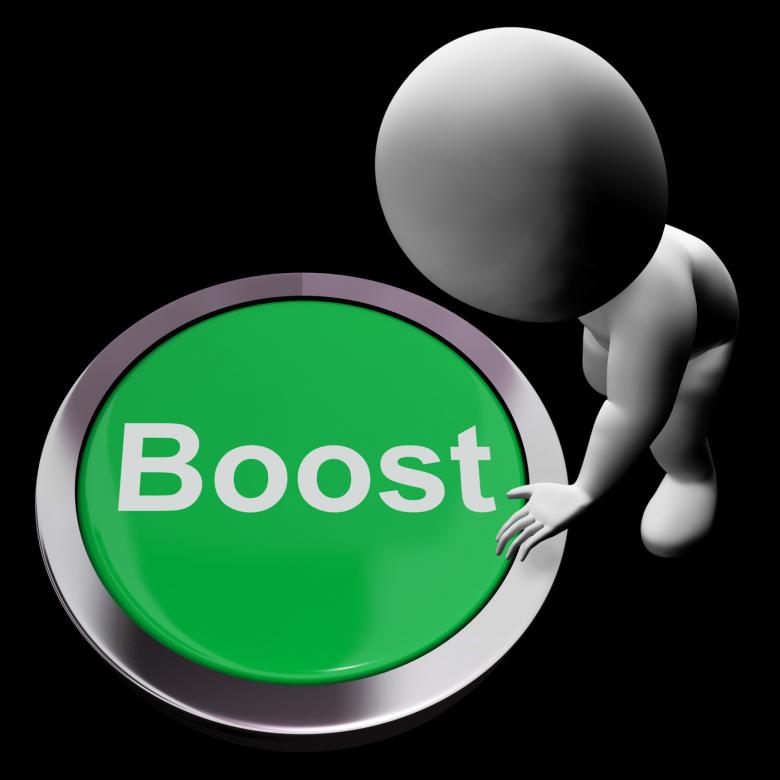 Free stock image of Boost Button Means Improvement Upgrade Or Expansion created by Stuart Miles