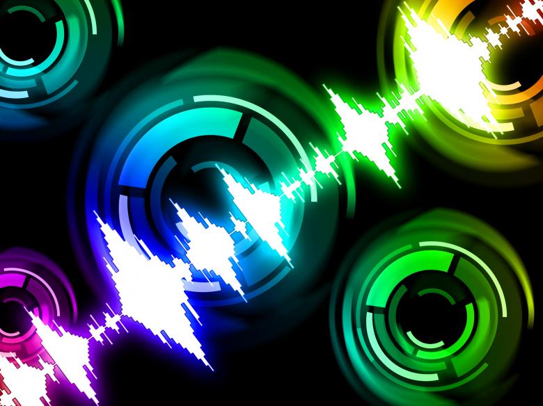 Free stock image of Sound Wave Background Means Audio Mixer Or Beats Pattern created by Stuart Miles