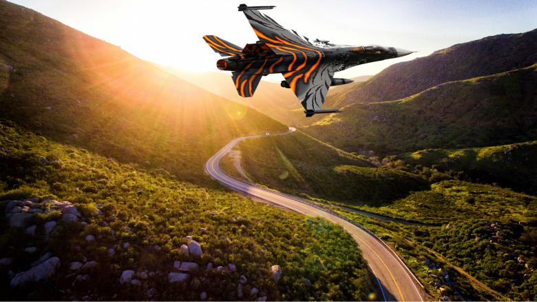 Free stock image of Aircraft  over Hills created by Vladimir