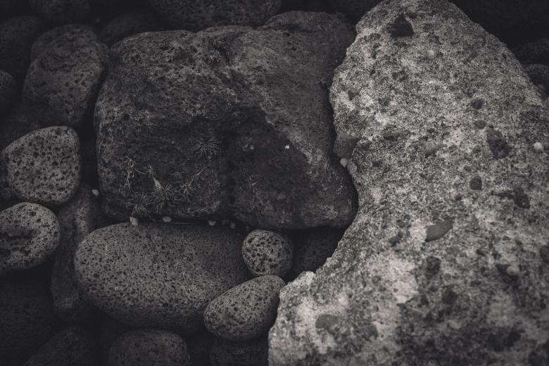 Free stock image of Black and White Boulders created by Bjorgvin