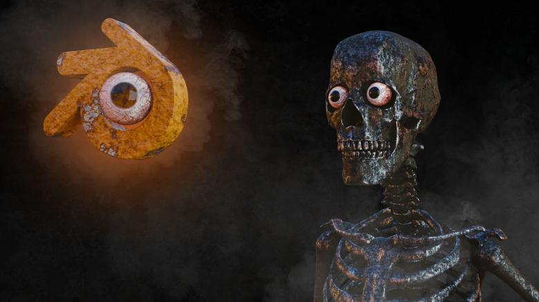 Free stock image of Metallic Skeleton created by Pixabay
