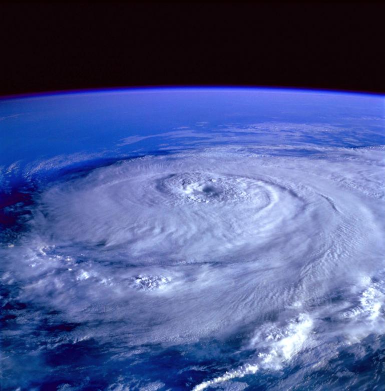 Free stock image of Hurricane from Space created by Pixabay