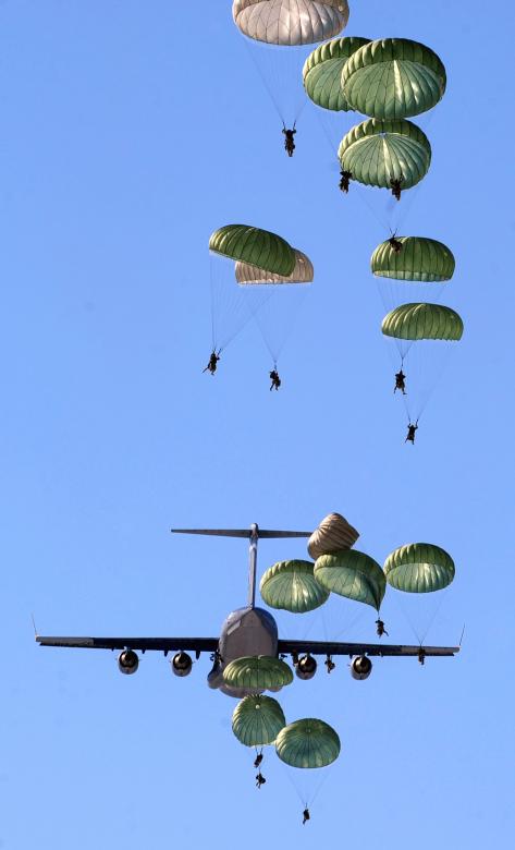 Free stock image of Group of Parachuters created by Pixabay
