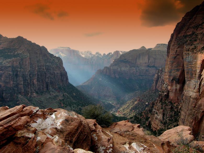 Free stock image of Zion Park created by Pixabay
