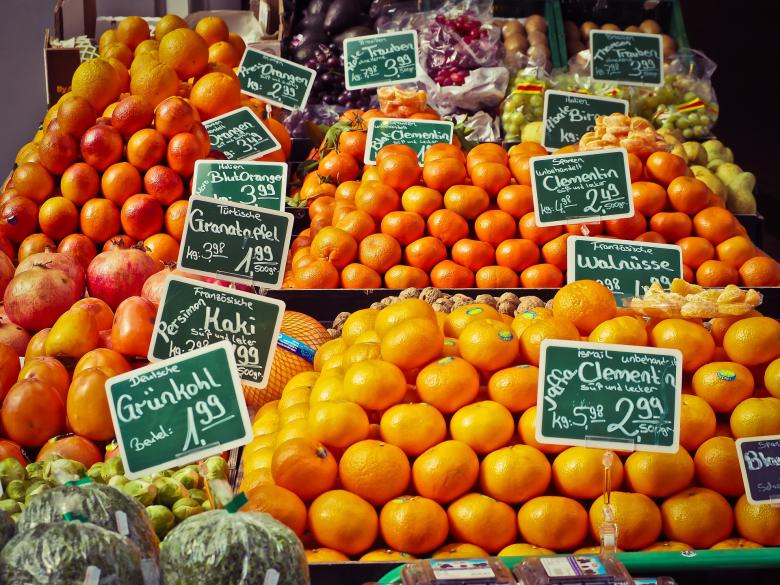 Free stock image of Fruit Stall created by Pixabay