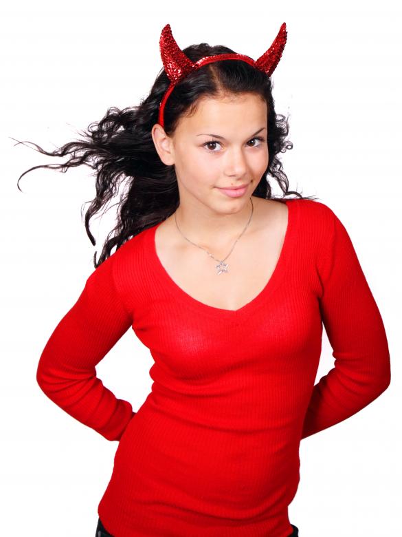 Free stock image of Girl in Red created by Pixabay