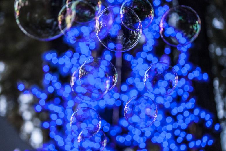 Free stock image of Blue Bokeh and Bubbles created by Eduardo Soares Bogosian