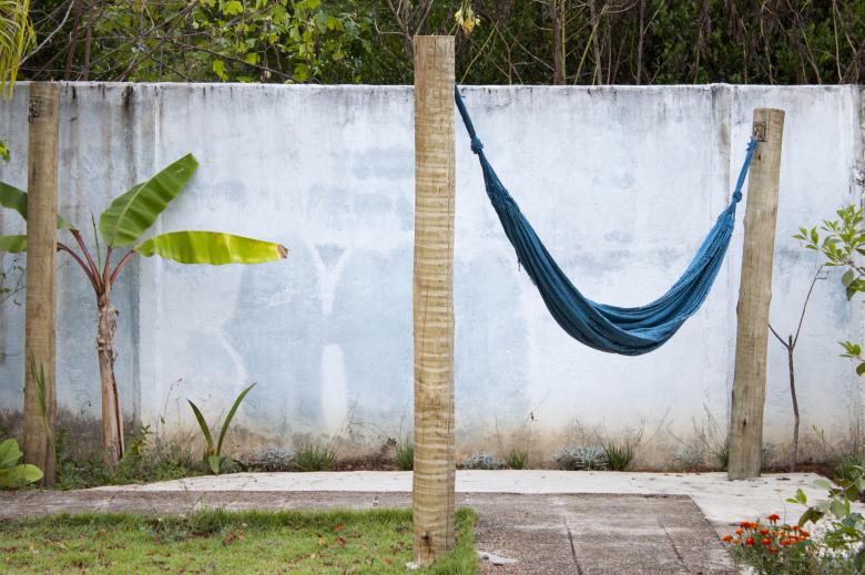 Free stock image of Hammock on wooden posts created by Eduardo Soares Bogosian