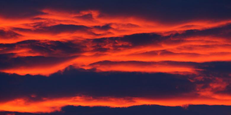 Free stock image of Cloudy at Sunset created by Pixabay