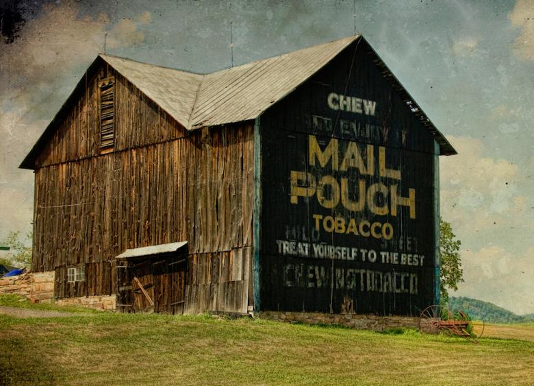 Free stock image of Mail Pouch Old Barn created by John J Shively
