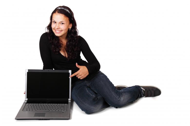 Free stock image of Adult with Laptop created by Pixabay