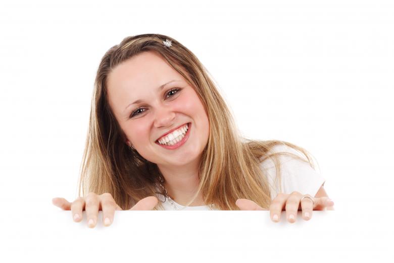 Free stock image of Laughing Woman created by Pixabay