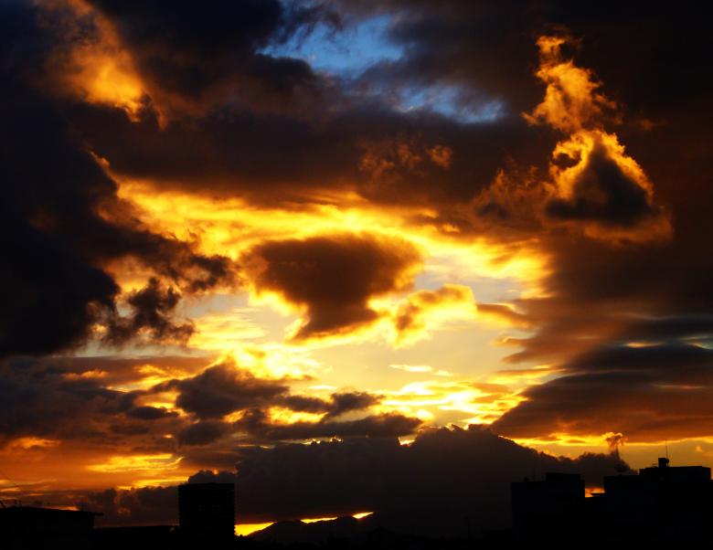 Free stock image of Orange Blue Sky created by Lucas