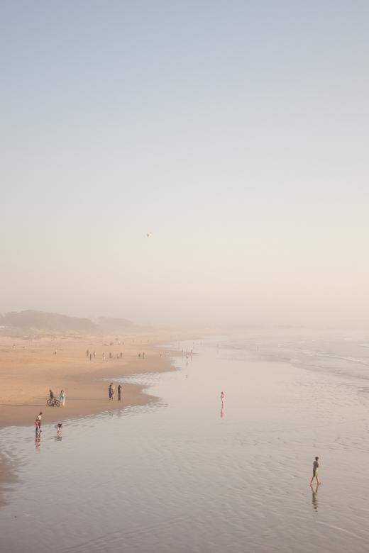 Free stock image of People on the Beach created by Pixabay