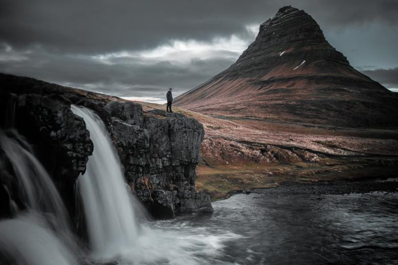 Free stock image of Kirkjufell Mountain in Iceland created by Pixabay