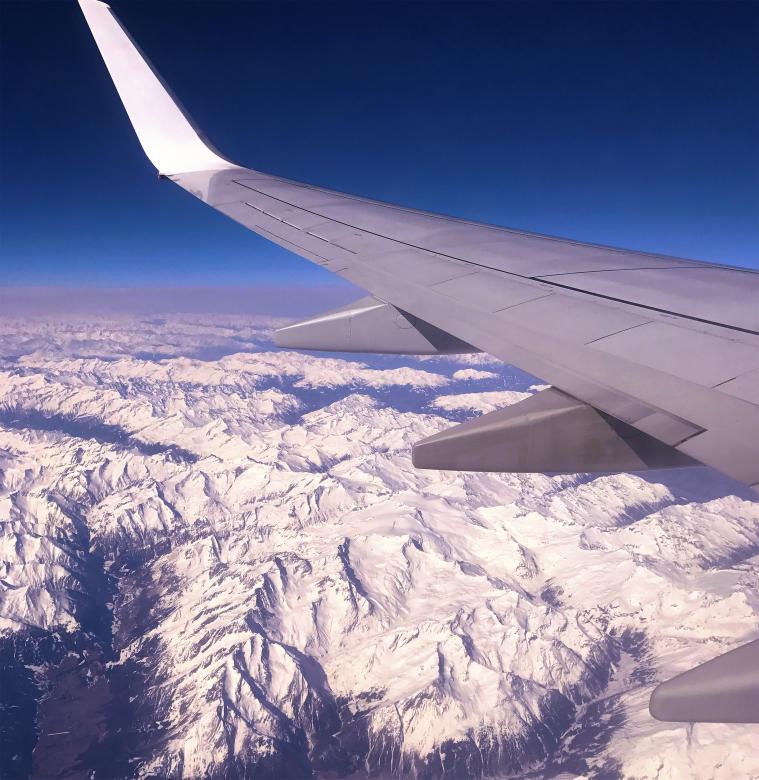 Free stock image of Flying over the Alps created by Stefano Rech