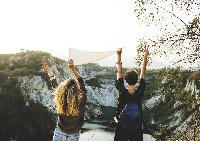 Free stock image of Girls Hike created by Pixabay