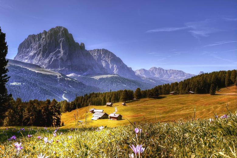 Free stock image of Dolmites Mountain Range created by Pixabay