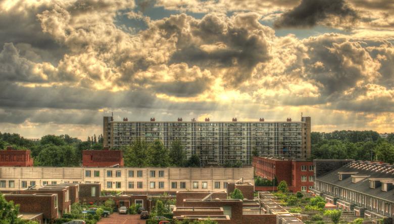 Free stock image of Clouds over the City created by Pixabay