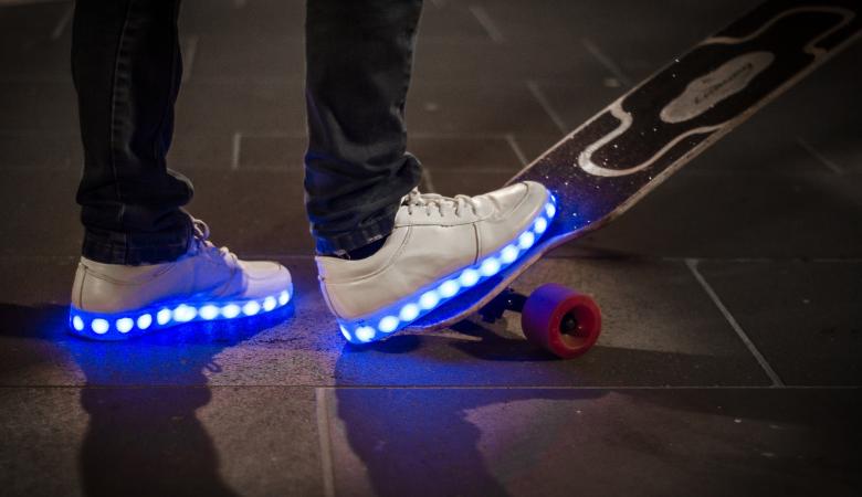 Free stock image of Shoes with Lights created by Pixabay