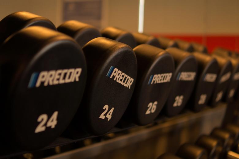 Free stock image of Weights in the Gym created by Pixabay