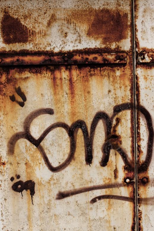 Free stock image of Corroded Metal Fence with Graffiti created by Free Texture Friday