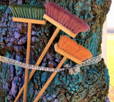 Colored Brooms - Free Stock Photo