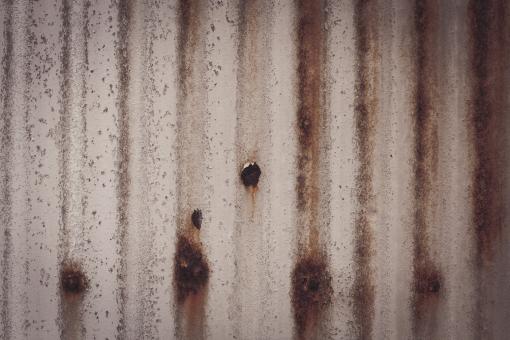 Free Stock Photo of Corroded Corrugated Metal Texture