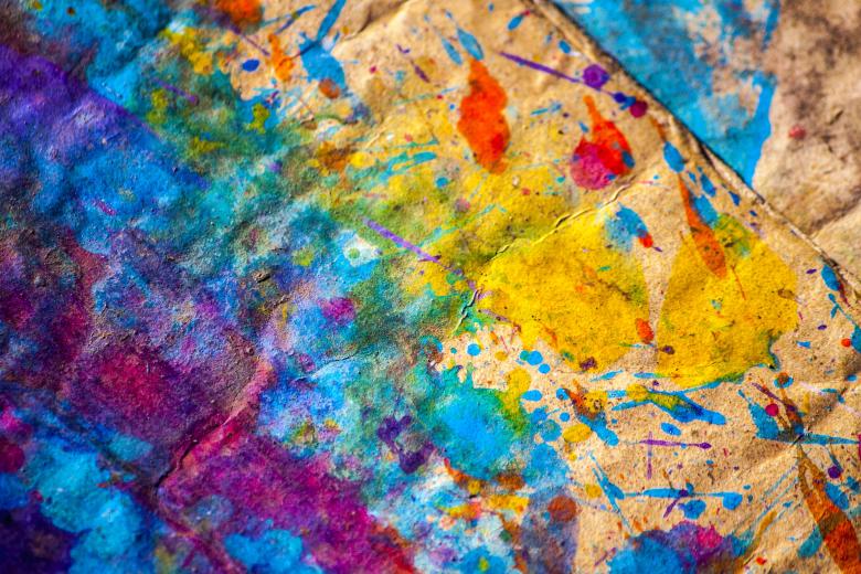 Free stock image of Multicolored Paint on Canvas created by Eduardo Soares Bogosian