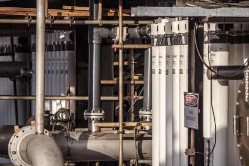 Industrial Setting with Pipes