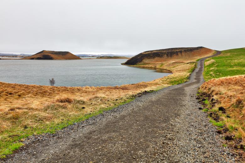 Free stock image of Winding Crater Trail - Skutustadagigar created by Nicolas Raymond