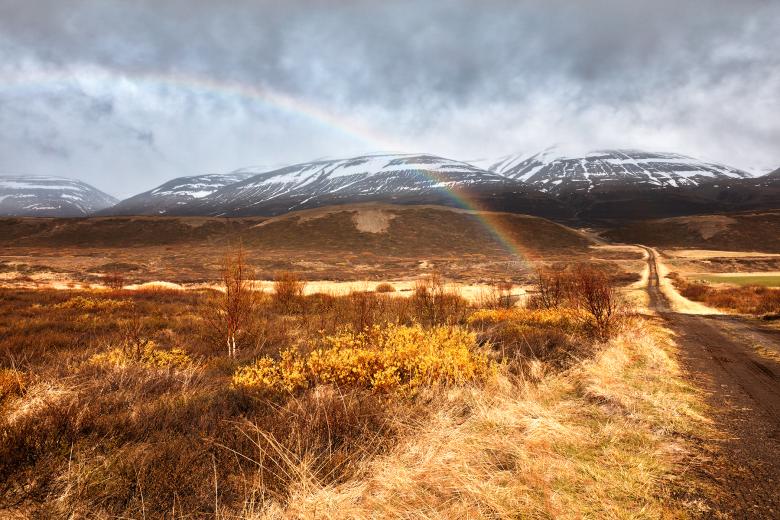 Free stock image of Iceland Mountain Rainbow created by Nicolas Raymond
