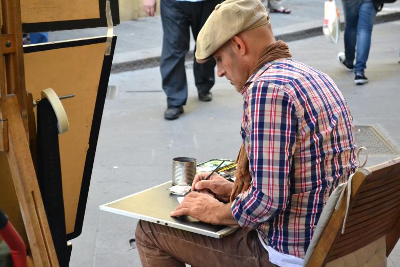 Free stock image of Artist at Work created by VIJOY M ALEXANDER