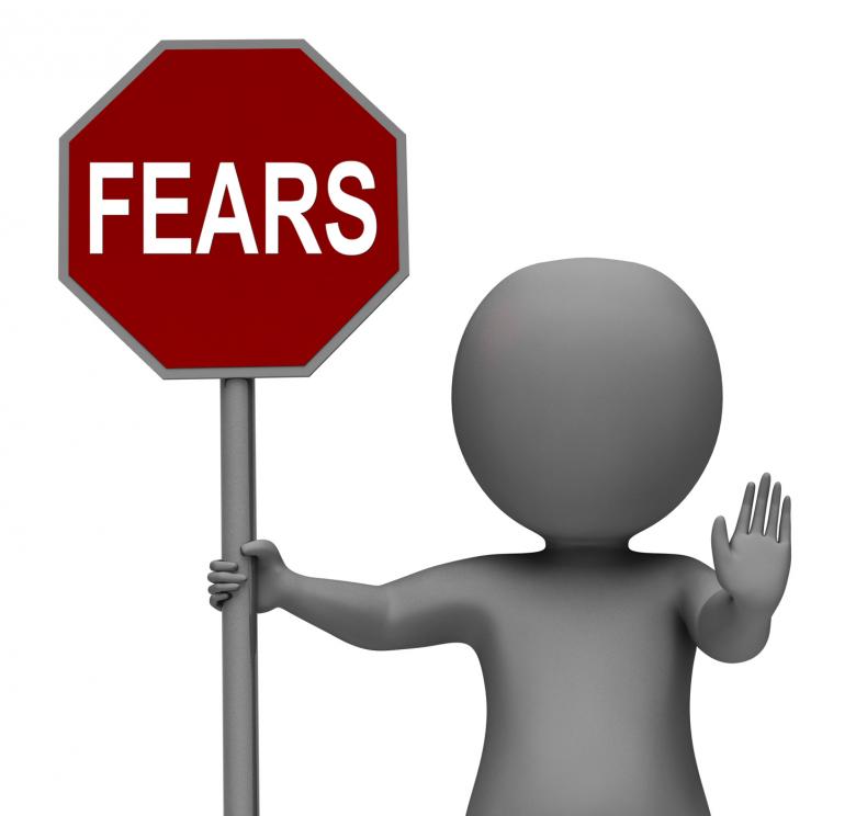Free stock image of Fears Stop Sign Shows Stopping Afraid Scared Nervous created by Stuart Miles